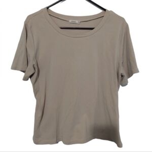 Inherit Plus Tan Beige Cropped Tshirt sz 2XL Womans